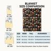 VODRM Beer Glass Blanket, 60 x 80 in, Funny Black Throw Blanket view 3