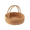 SLEDEZ Sturdy Picnic Basket with Rattan Straw Handle, 25 x 28 x 8 cm view 1