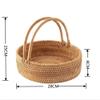 SLEDEZ Sturdy Picnic Basket with Rattan Straw Handle, 25 x 28 x 8 cm view 3