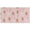 Christmas 3-Ring Binder with Gingerbread Men, 1.5 in Round Rings, Holds 200 Sheets, with 3 Clear PVC Pockets, for School and Office view 2