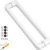 Modern Sliding Door Handle for Barns, Stainless Steel Bathroom Door Handle, Double-Sided Glass Door Handle view 1