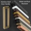 Modern Sliding Door Handle for Barns, Stainless Steel Bathroom Door Handle, Double-Sided Glass Door Handle view 2