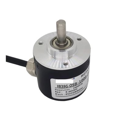 38 mm Magnetoelectric Rotary Encoder, 6/8 mm Solid-Shaft Incremental Encoder, 1024/2048 PPR, CZAOINCU (200 PPR, 5 V Drive Output)