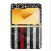 Firefighter Thin Red Line American Flag Protective Case for Samsung Galaxy Z Flip 6, Flip 7 FE view 1