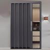 AVLLSO Aluminum Interior Accordion Folding Door, Waterproof, Black, 32 x 80 in (81 x 203 cm) view 1