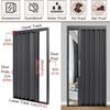AVLLSO Aluminum Interior Accordion Folding Door, Waterproof, Black, 32 x 80 in (81 x 203 cm) view 2