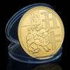BDJAOZALL Creative Twelve Zodiac Signs Challenge Coin Set, Gold-Plated Commemorative Coins for Home Decor, Crafts, Art, Collecting, and Gifting view 1