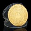 BDJAOZALL Creative Twelve Zodiac Signs Challenge Coin Set, Gold-Plated Commemorative Coins for Home Decor, Crafts, Art, Collecting, and Gifting view 2