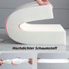 Custom High-Density Foam Cushion, White, 20 cm Thick, 45 x 45 cm view 2