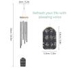 CSIVKEJ Leaf Wind Chime, 50.5 cm, 6 Aluminum Alloy Tubes view 2