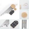 CSIVKEJ Leaf Wind Chime, 50.5 cm, 6 Aluminum Alloy Tubes view 3
