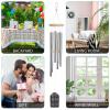 CSIVKEJ Leaf Wind Chime, 50.5 cm, 6 Aluminum Alloy Tubes view 4
