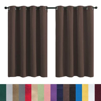 GAIFNAG Blackout Curtain 270 x 140 cm, Brown