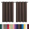 GAIFNAG Blackout Curtain 270 x 140 cm, Brown view 1