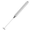 Electric Stainless Steel Milk Frother, Silver, Lightweight Design view 2