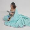 Chickwin Quilted Reversible Bedspread, Solid Mint Green, 150 x 200 cm view 4