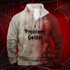 RUMAOZIA Halloween Problem Graphic Men's Oversized Sweatshirt view 3