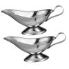 ULTECHNOVO 2-Piece Stainless Steel Sauce Pitchers, 10 oz view 1