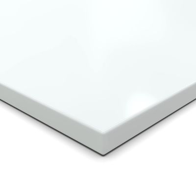 28 mm White Melamine-Coated Chipboard Cut to Size, Up to 200 cm, 30 x 40 cm with ABS Edging on All Sides