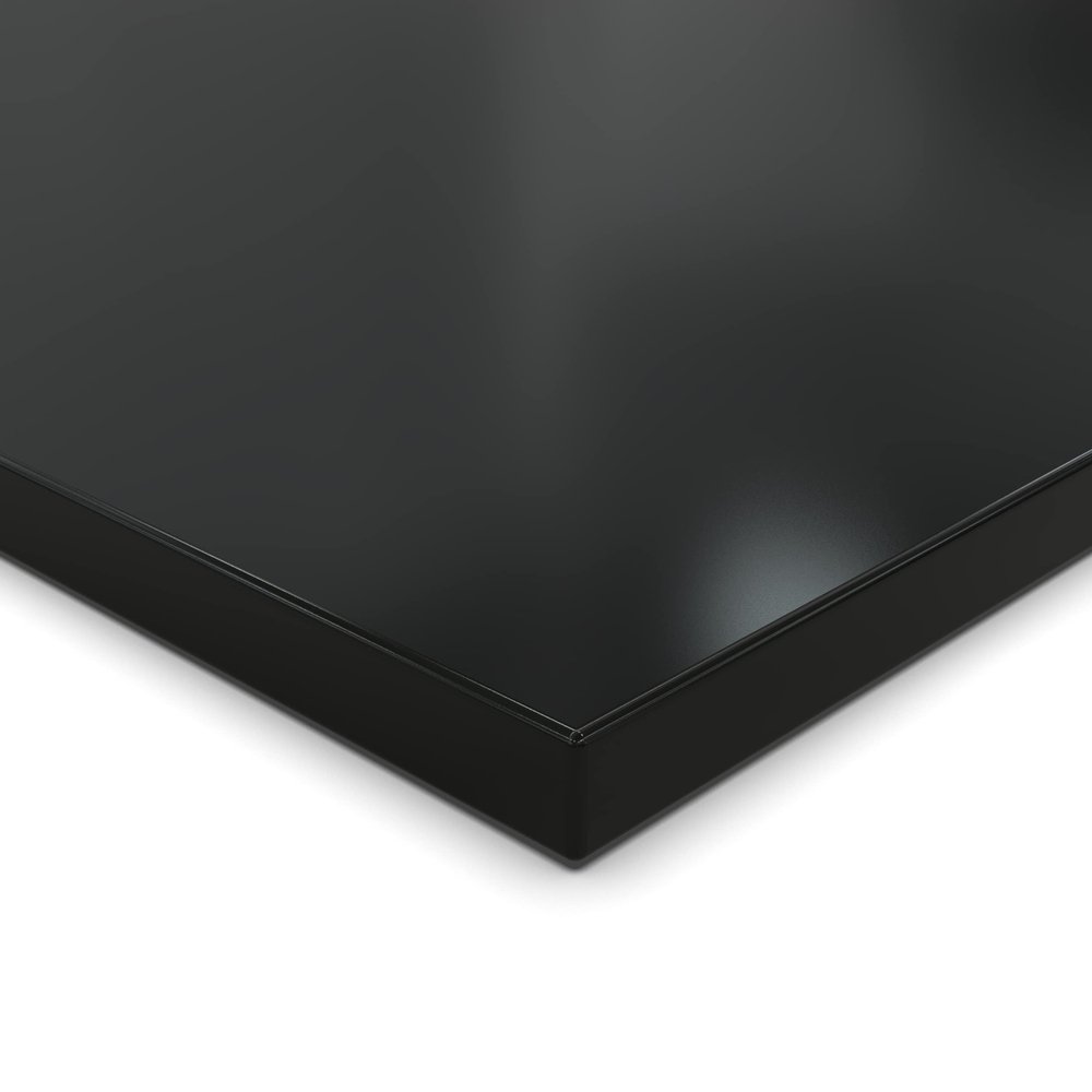 AUPROTEC Decorative Panel 28 mm Black, 150 x 110 cm, ABS Edging All Around