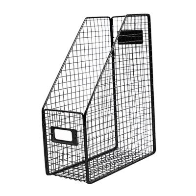 Creative Black Iron Storage Rack for Books and Files