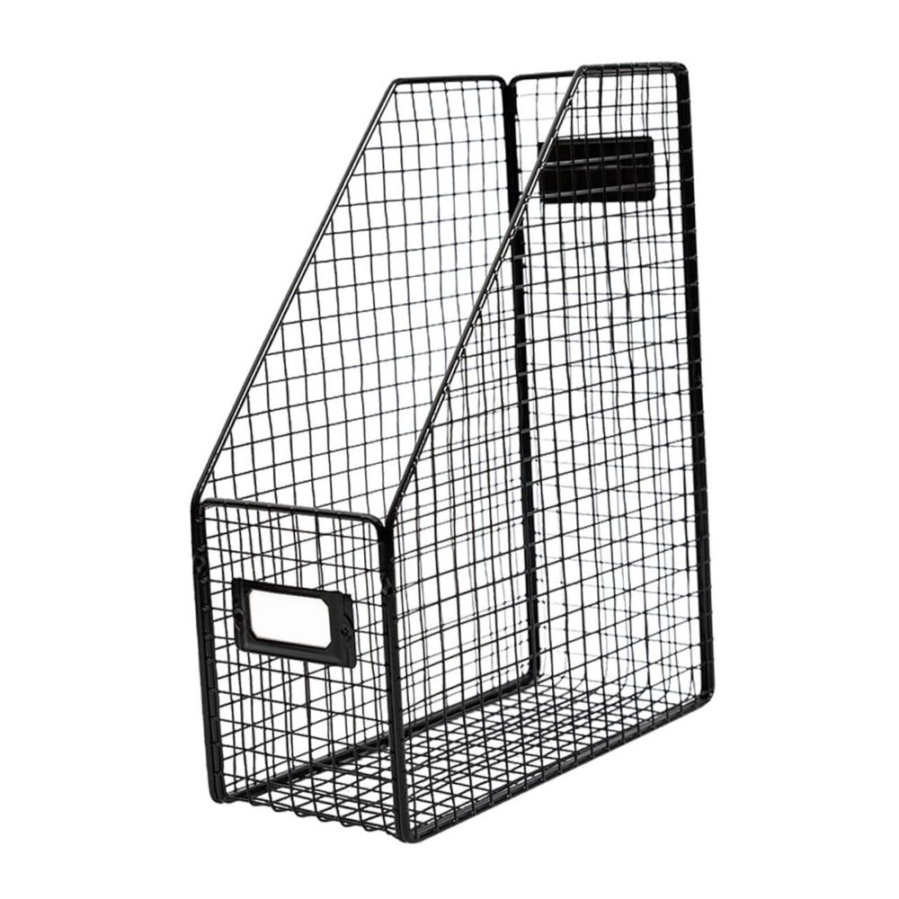 Creative Black Iron Storage Rack for Books and Files
