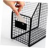 Creative Black Iron Storage Rack for Books and Files view 3