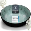 Ibiza Stoneware Serving Bowl, Test Winner, Large Salad Bowl in Sage Green view 1