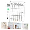 Transparent Acrylic Hanging Whiteboard for Weekly Planning view 2