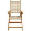 Juroupi 7-Piece Outdoor Dining Set with Table and 6 Chairs, Beige view 4