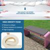 AQIGR Outdoor Bench Cushion, 5 cm Thick, Removable Cover view 4