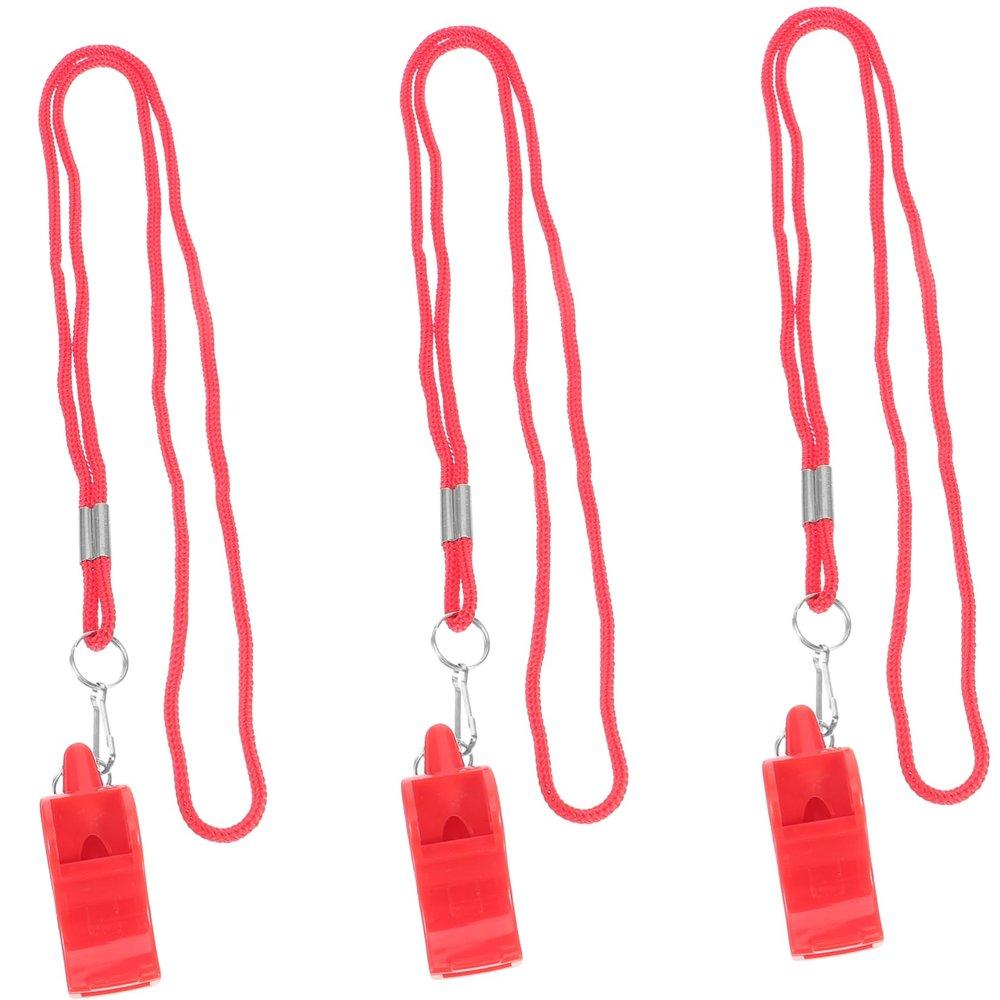 HANABASS 9-Piece Safety Whistles with Lanyards