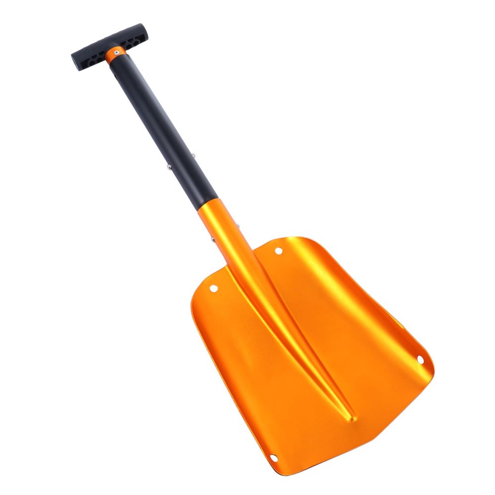 BESPORTBLE 360° Ice Scraper Car Folding Aluminum Shovel, Lightweight and Space-Saving for Winter Use, Random Color