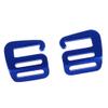 2-Piece 2.5 cm G-Hook Outdoor Webbing Buckles for Backpack Straps, 25 mm, Blue view 1