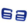 2-Piece 2.5 cm G-Hook Outdoor Webbing Buckles for Backpack Straps, 25 mm, Blue view 2
