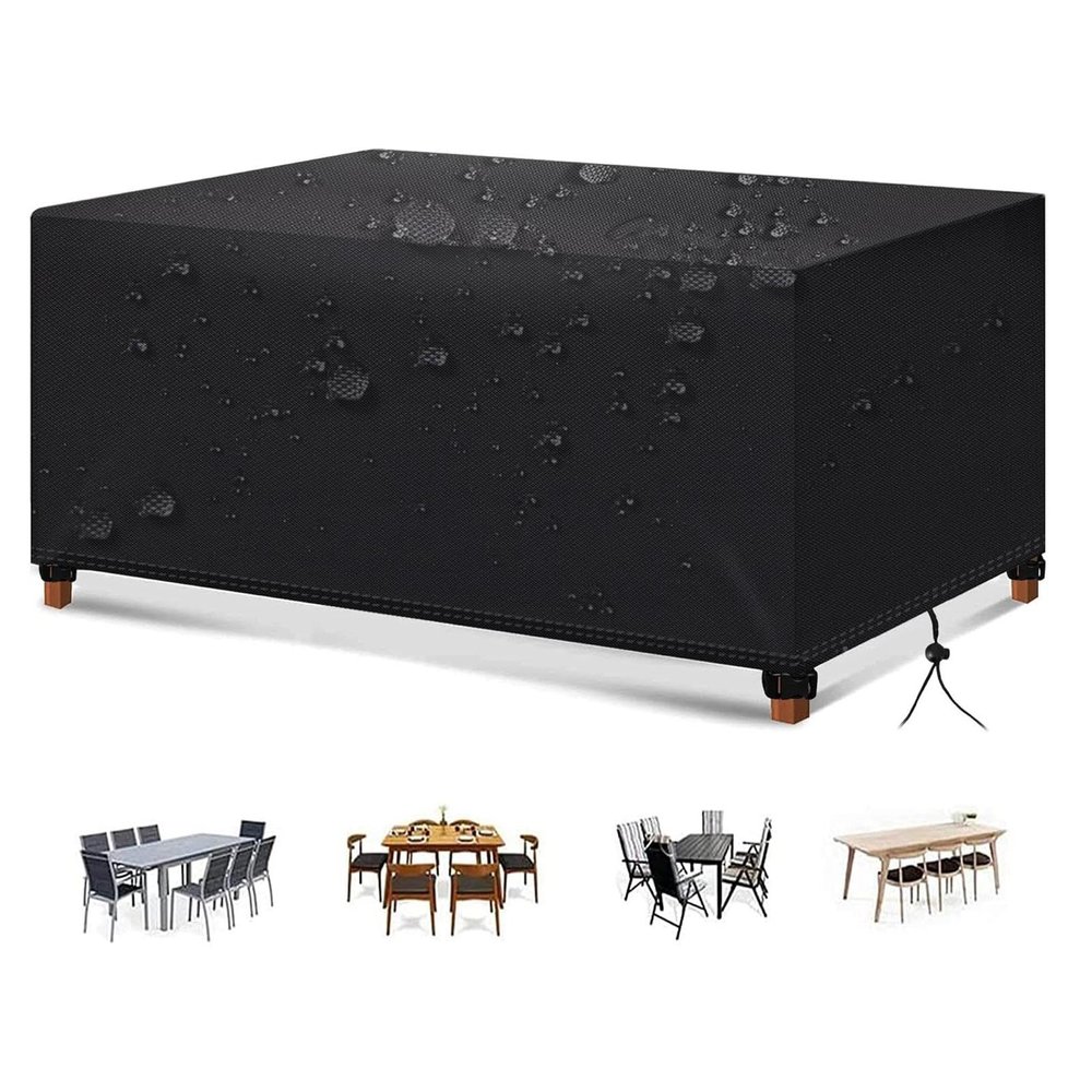 OOOXZO Waterproof Outdoor Furniture Cover 200 x 200 x 120 cm, 600D Oxford Cover for Rattan Sofa Sets and Patio Tables