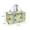 Outdoor Lunch Bag, Picnic Bag with Thickened Aluminum Foil, Portable Picnic Basket, Handbag (Green, One Size) view 3