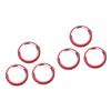 VILLFUL 6-Piece Metal Camera Lens Protector Rings for Rear Camera, Red view 1