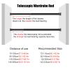 Tension Closet Rod, No Drilling, 70/90/130/140 cm view 2