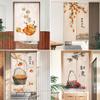 Chickwin Japanese Noren Door Curtain, Persimmon Tree Print, Room Divider, 85 x 150 cm view 2