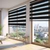 Blackout Roller Blind with Clamp-Fix, 75 x 160 cm, Black view 1