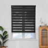 Blackout Roller Blind with Clamp-Fix, 75 x 160 cm, Black view 2