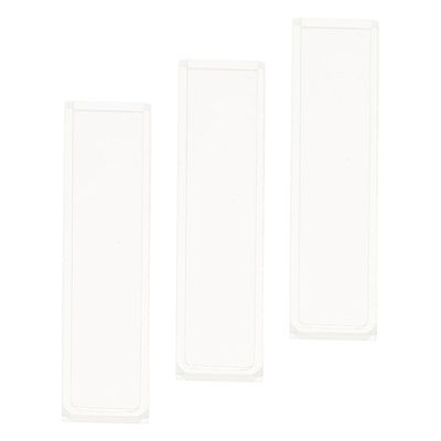 SOLUSTRE 3-Piece 10 mm Standard Clear Glass Cuvette Set for Spectrometers and Photometers