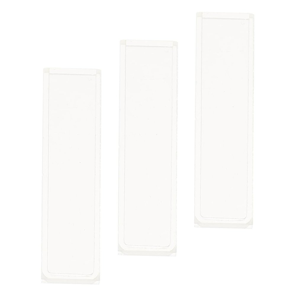 SOLUSTRE 3-Piece 10 mm Standard Clear Glass Cuvette Set for Spectrometers and Photometers