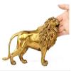 Pure Brass Lion Statue, Chinese Golden Guardian Decor view 4