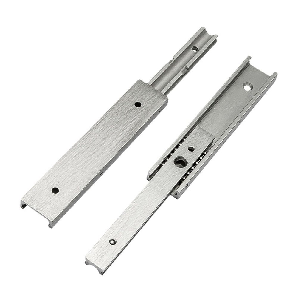 WANGCEPLSD Two-Section Aluminum Alloy Drawer Slides, 20 mm Wide, 30 cm, 1 Pair