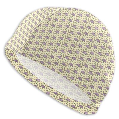 Stretchy Swim Cap with Surreal Ocean Fish Print