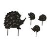 FUNOMOCYA Hollow Iron Hedgehog Garden Decor, 4-Piece Set view 1