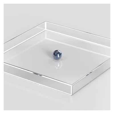 Highly Transparent Acrylic Display Box, Storage Box, Drawer Box, Decorative Building Block Box, Photo Tray (10 x 10 x 4 cm / 3.9 x 3.9 x 1.6 in)