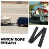 SOLUSTRE Black Polyester Winch Rope Protective Cover view 3